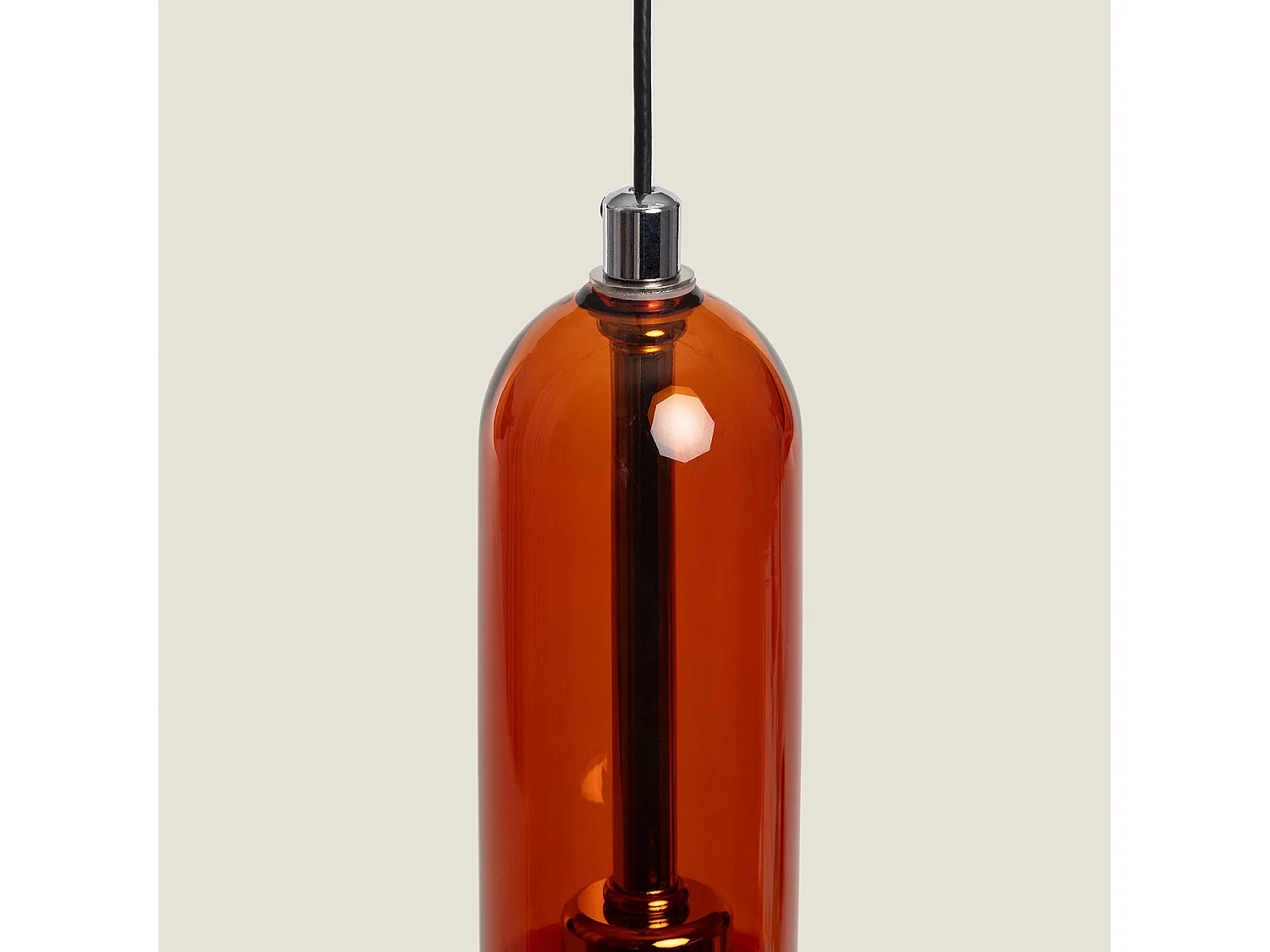 Suspension LED 5W Aluminium Fontans Ambre