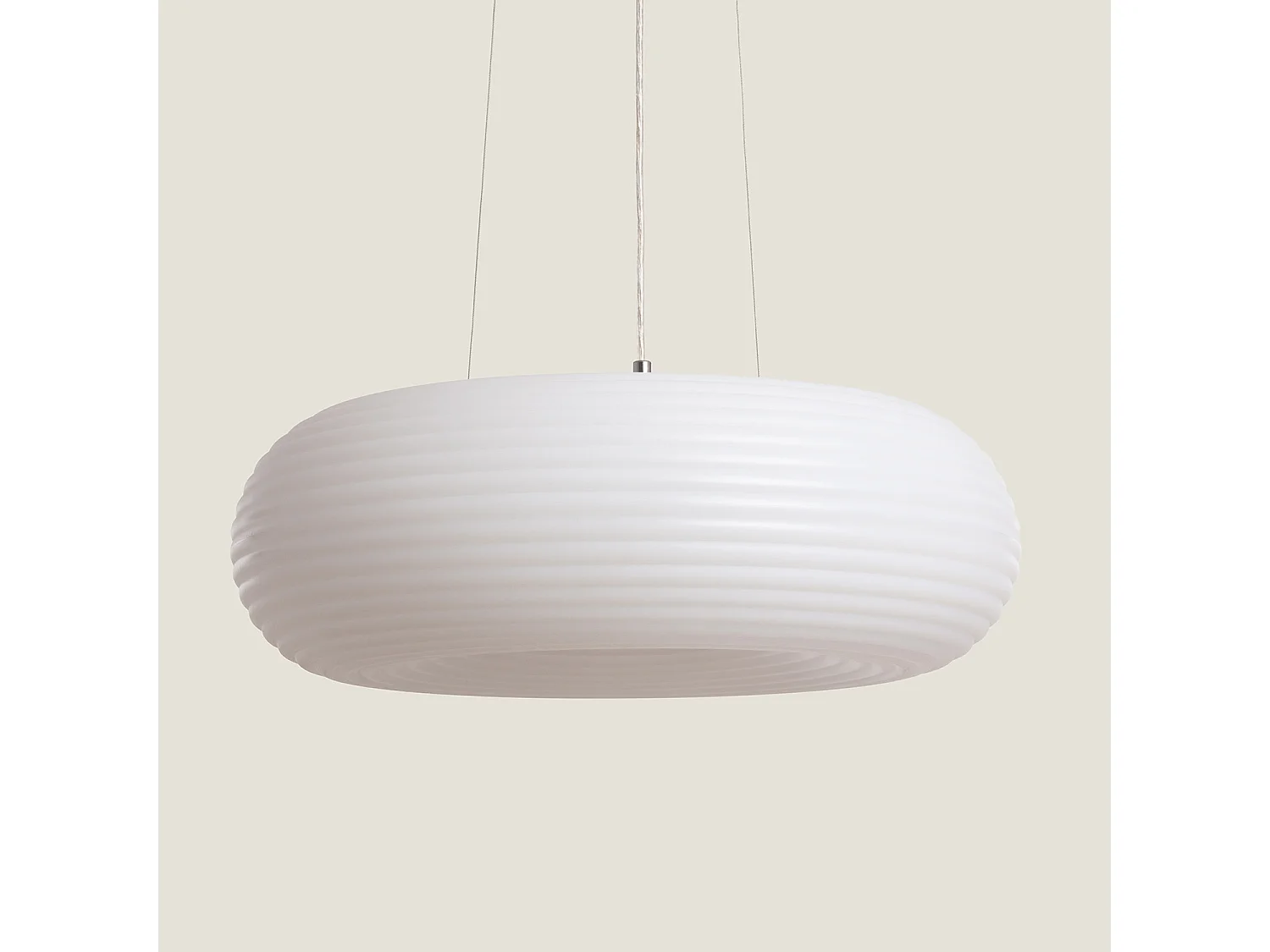 Suspension LED 24W Métal Ø500 mm Junai Blanc