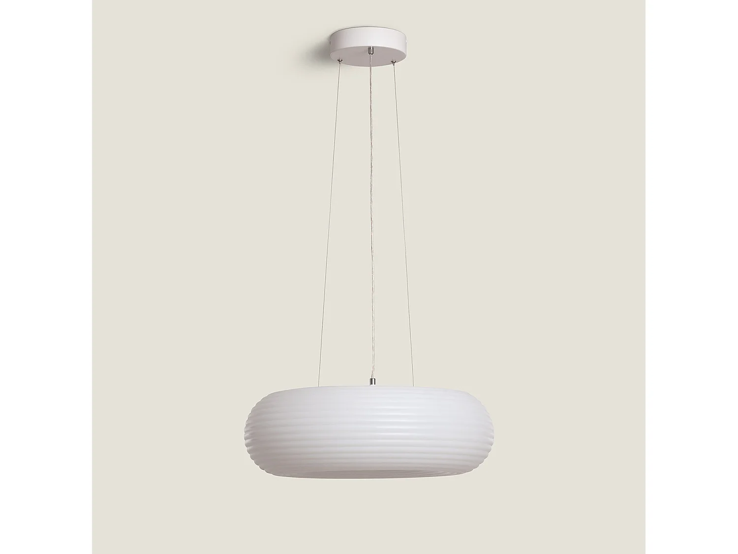 Suspension LED 24W Métal Ø500 mm Junai Blanc