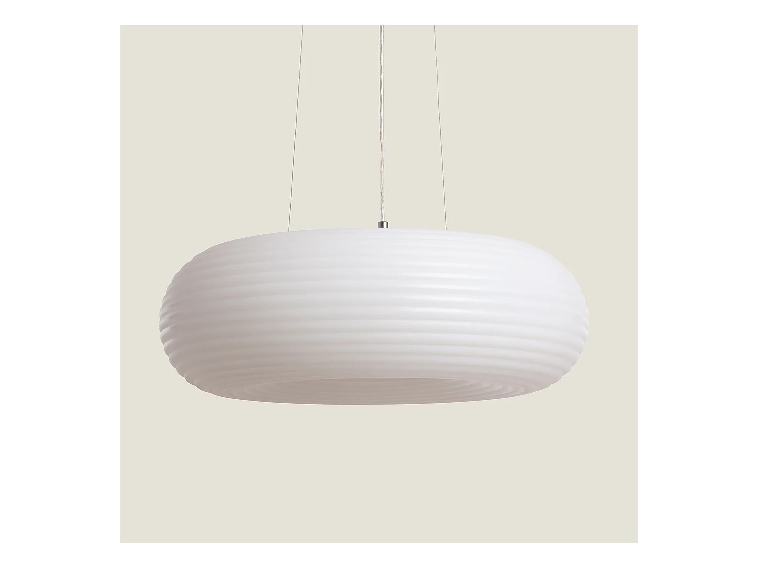 Suspension LED 24W Métal Ø500 mm Junai Blanc