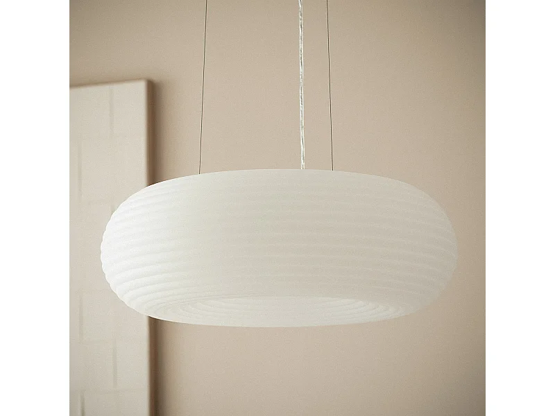 Suspension LED 24W Métal Ø500 mm Junai Blanc