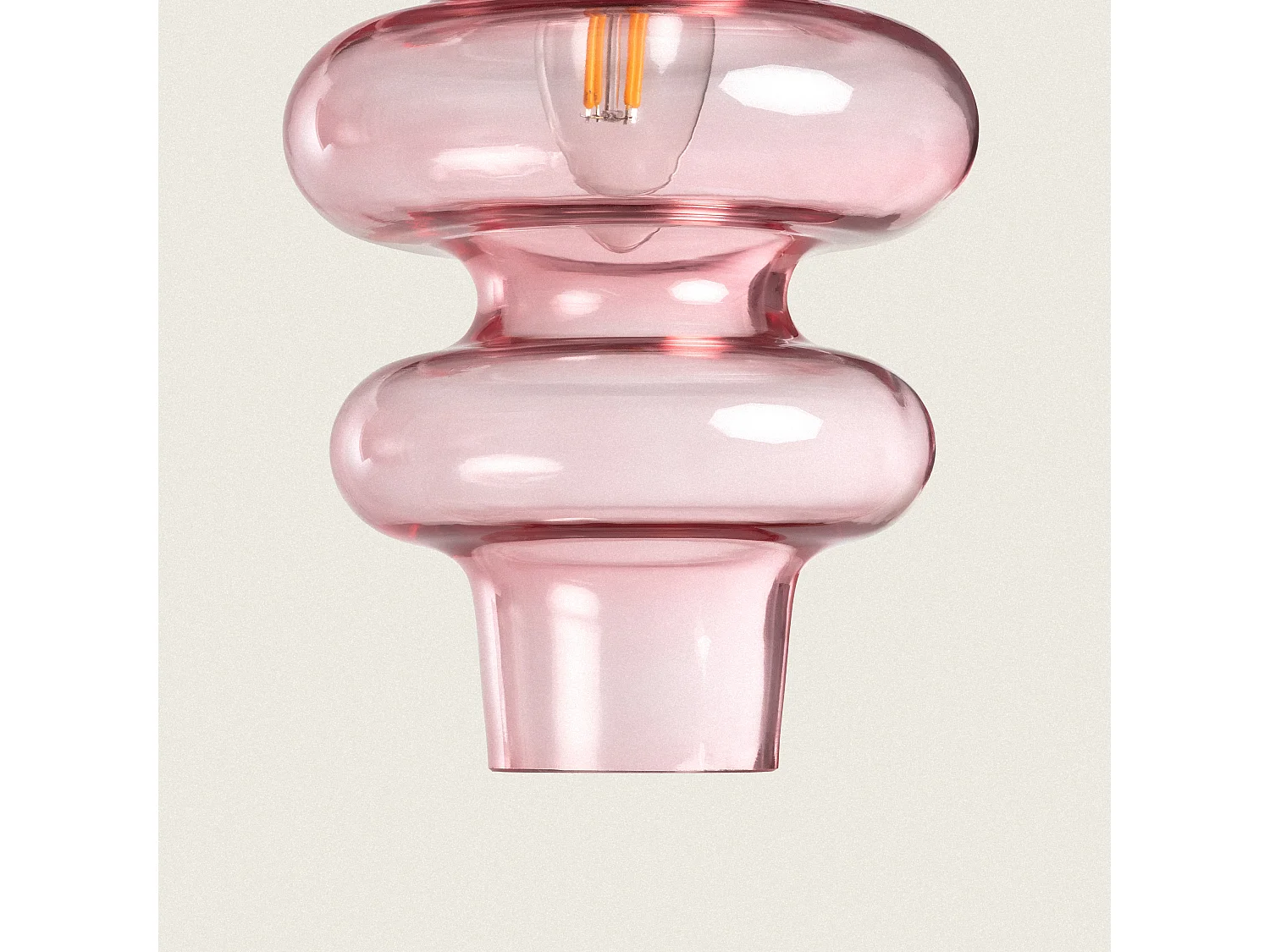 Suspension Verre Telder Rose