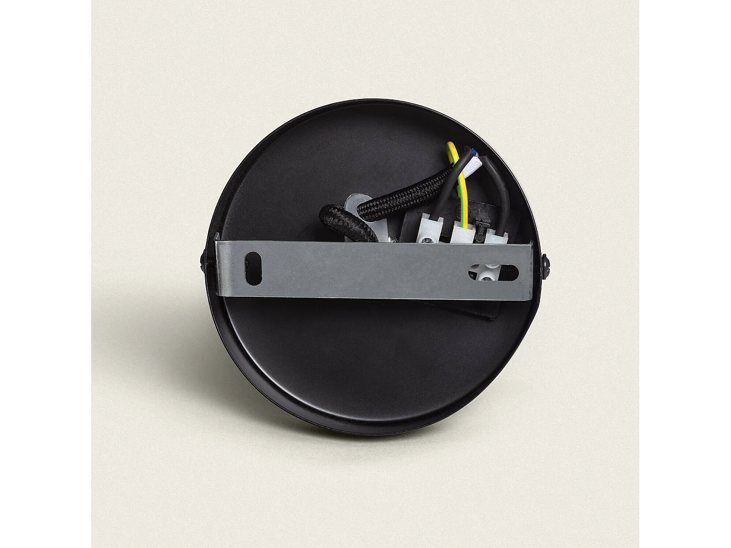 Lámpara Colgante Metal y Cristal Belma Blanco