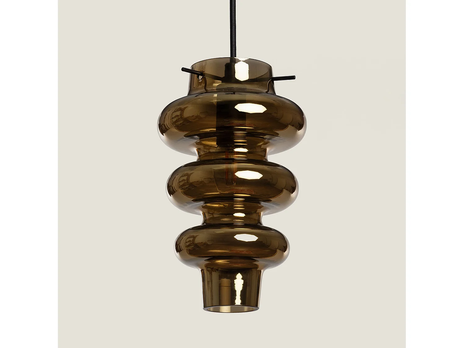 Suspension Verre Telder Doré