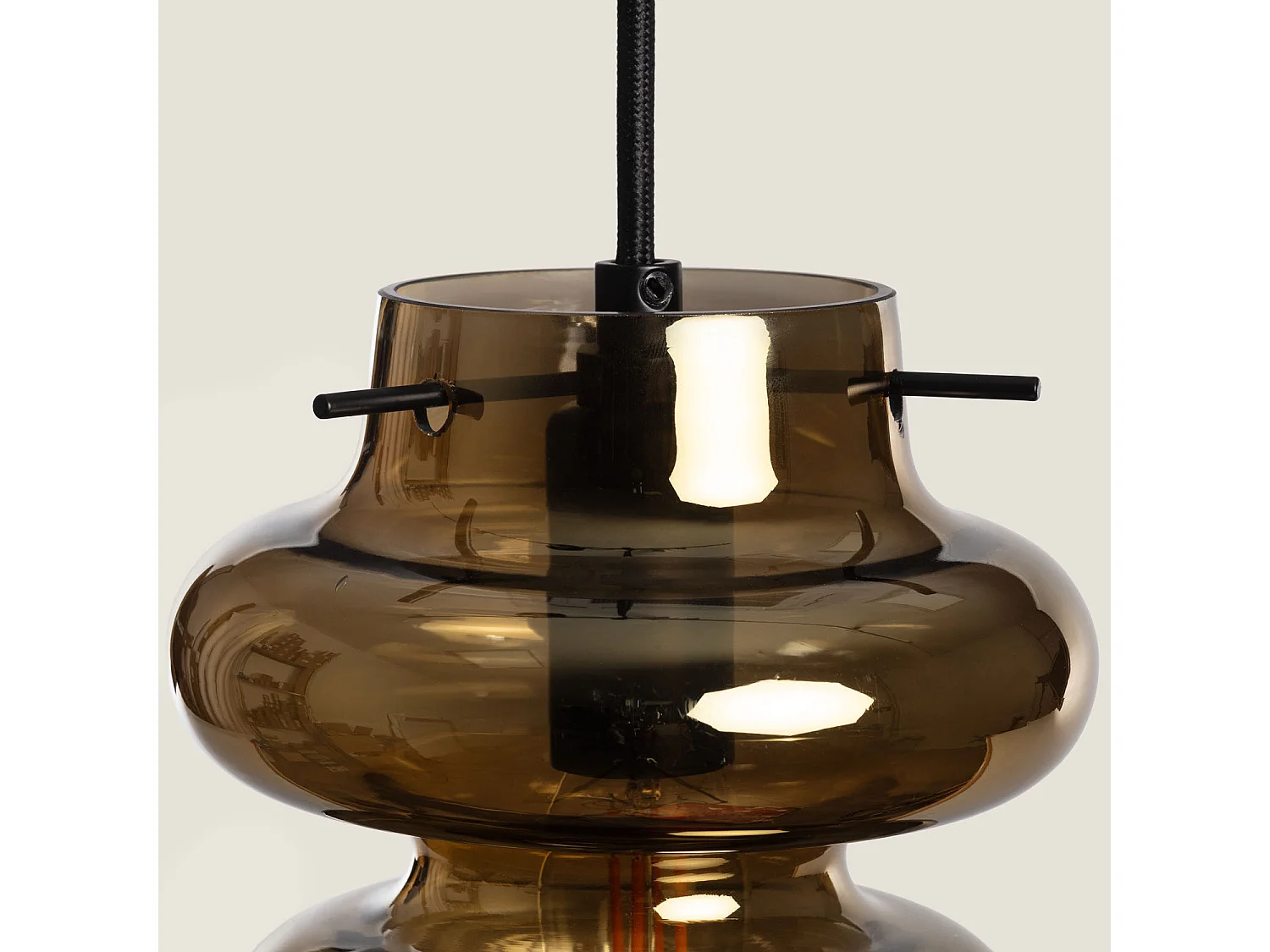 Suspension Verre Telder Doré