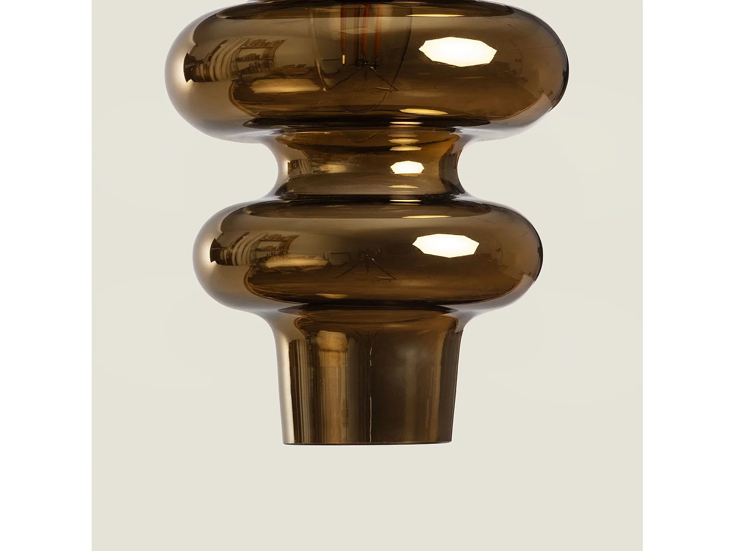 Suspension Verre Telder Doré