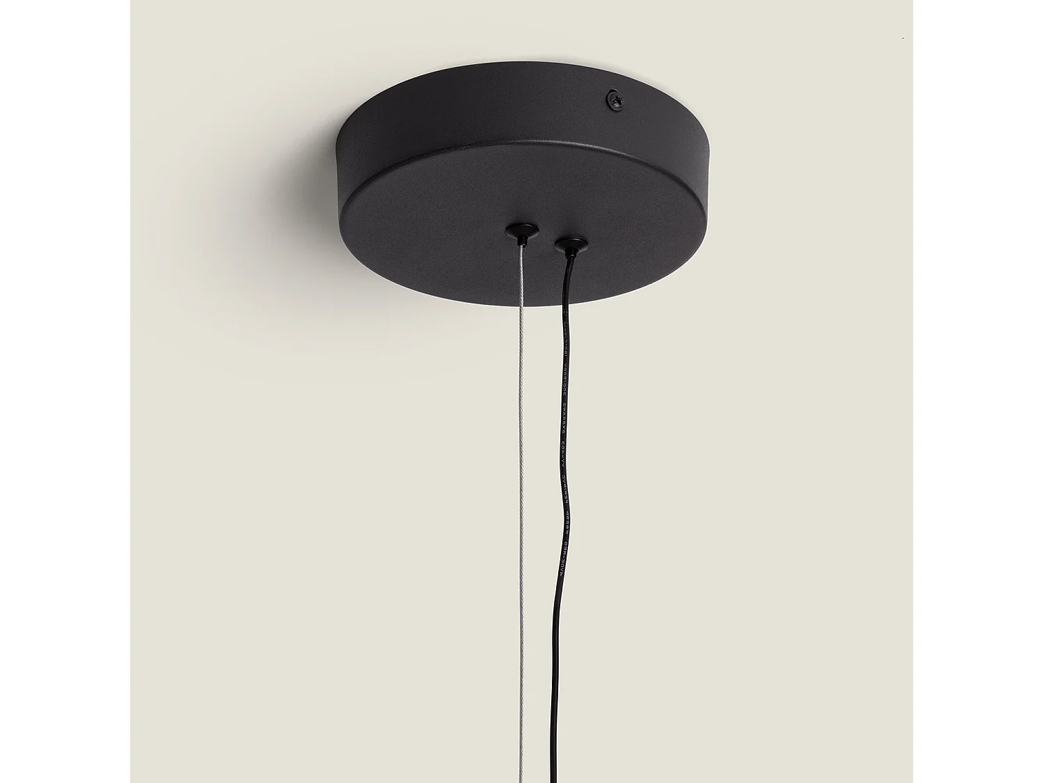 Suspension LED 18W Acier Cancot Noir mat