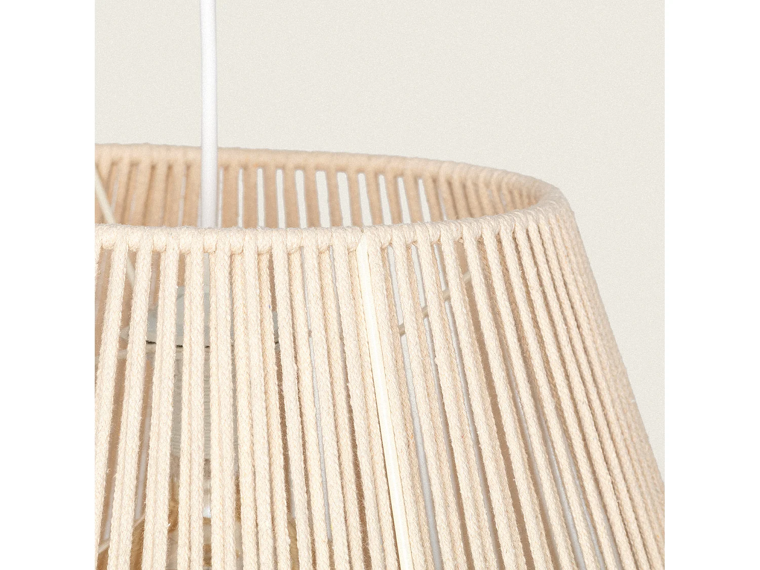 Lampada a Sospensione Corda Diantha Beige