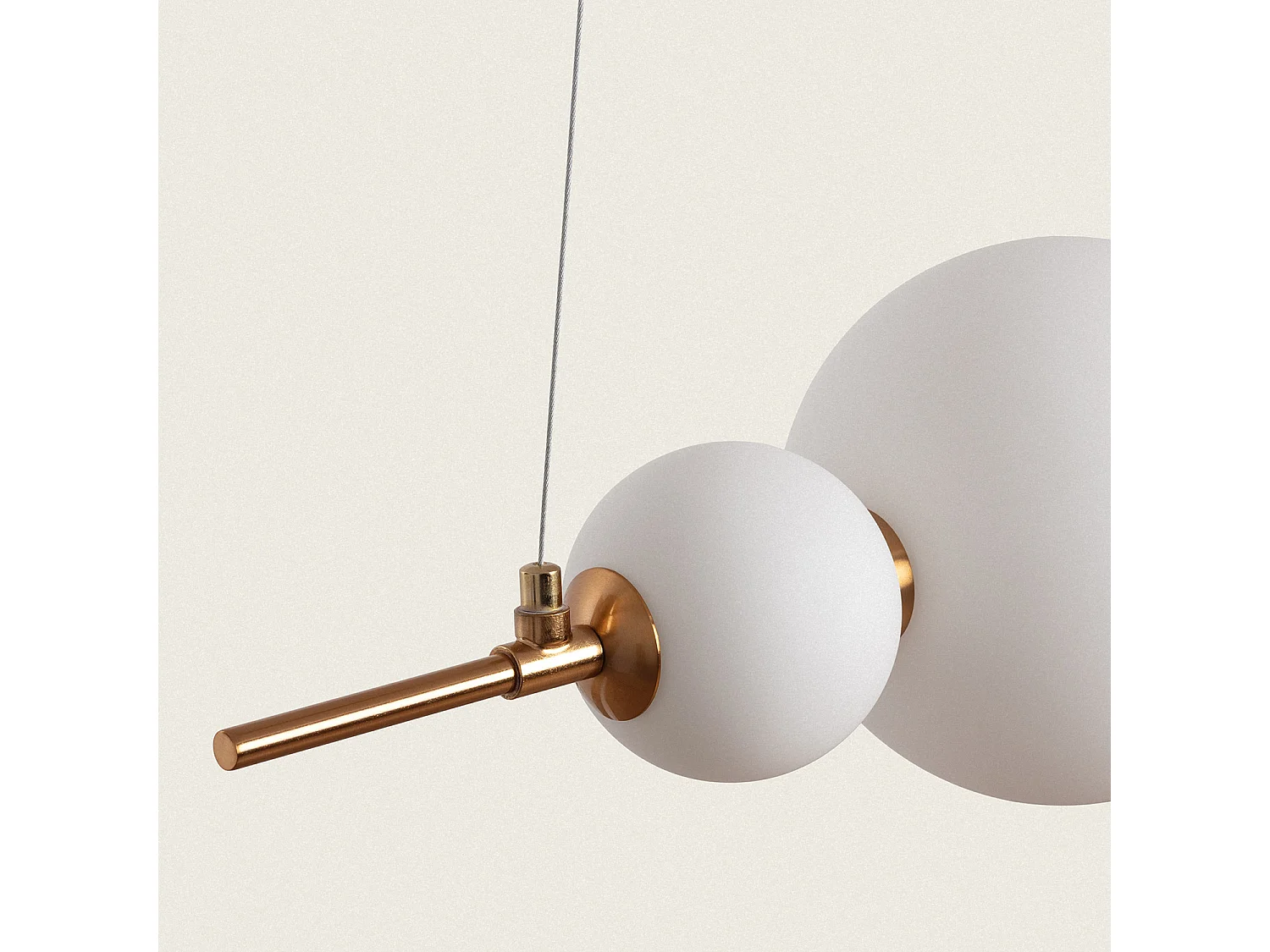 Suspension LED 4.2W Métal et Verre Atira Doré