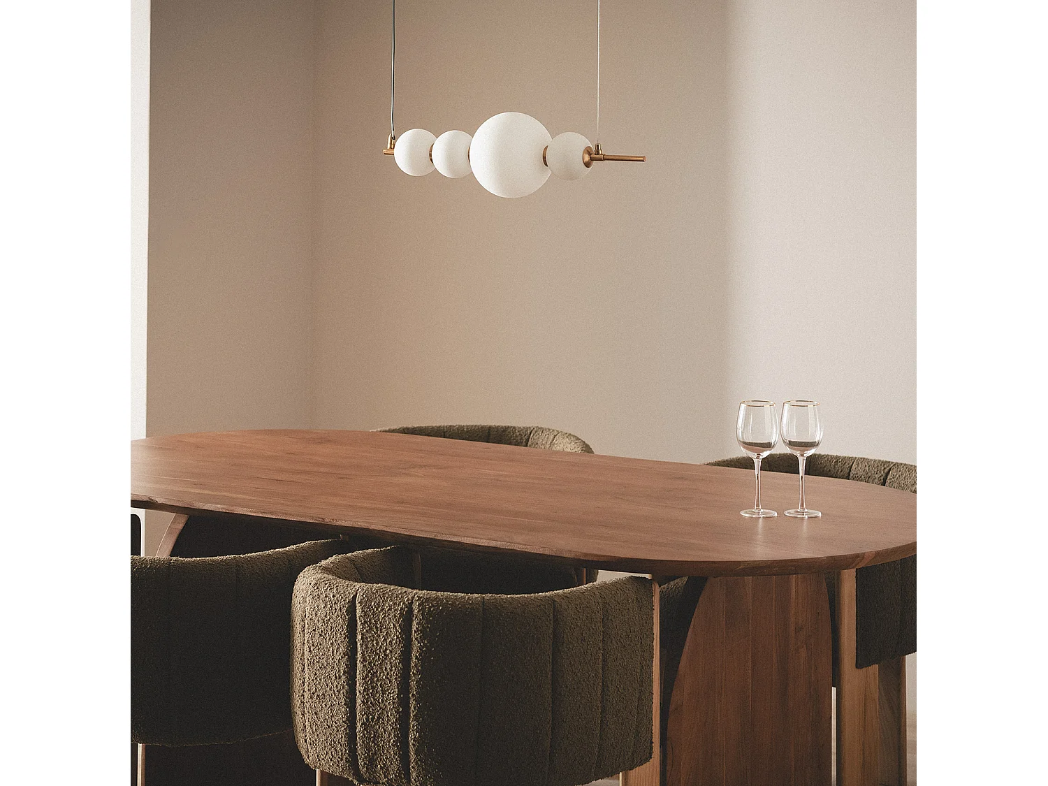 Suspension LED 4.2W Métal et Verre Atira Blanc