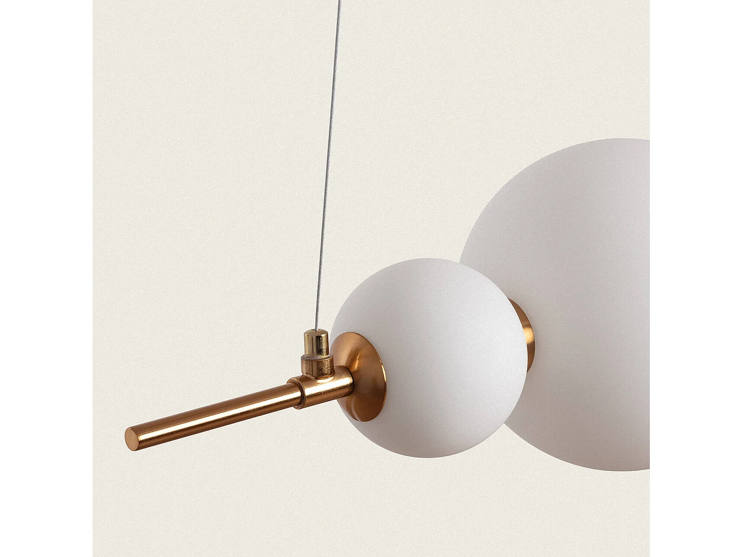 Suspension LED 4.2W Métal et Verre Atira Blanc