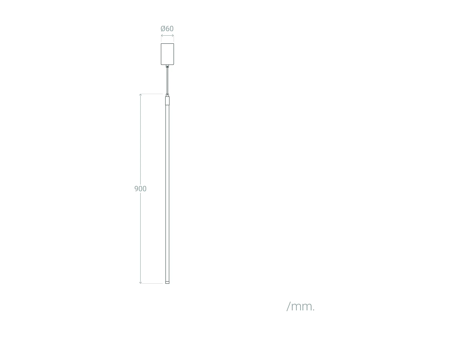 Suspension LED 9W Métal Hauteur Réglable Adaya Doré