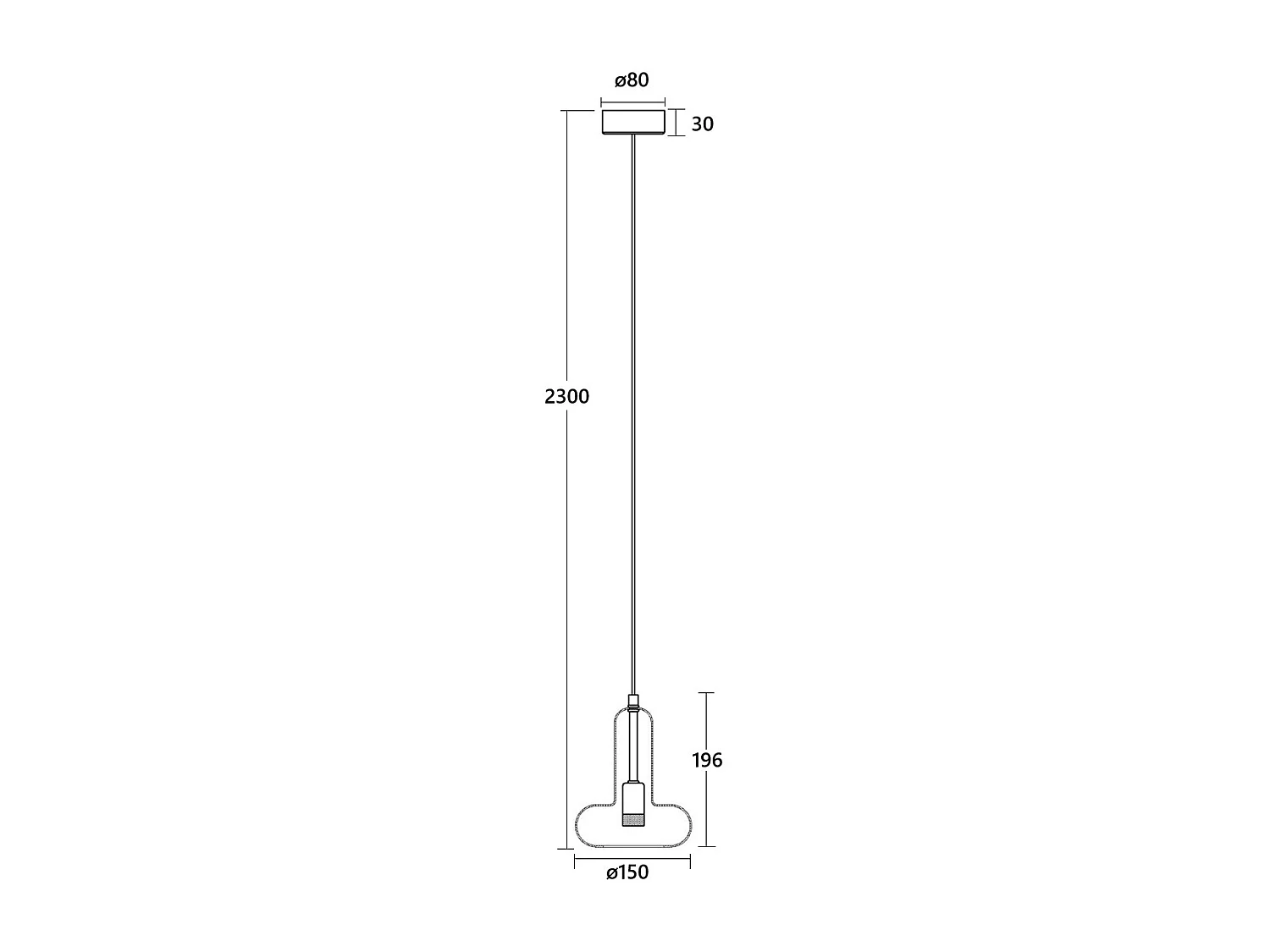 Lampada a Sospensione LED 5W Alluminio Fontans Grigio