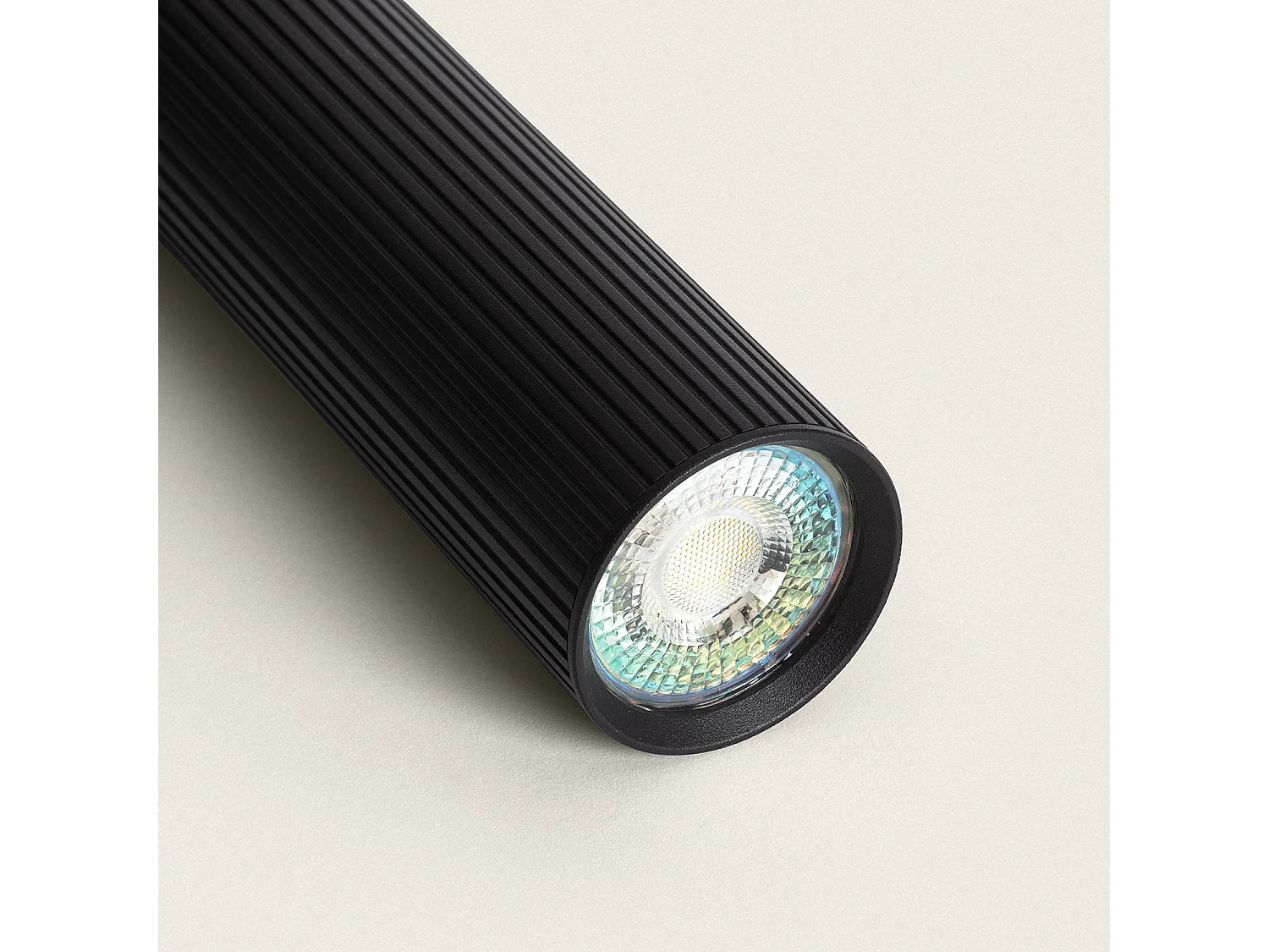 Lámpara Colgante Aluminio Aritz 4 Focos Negro