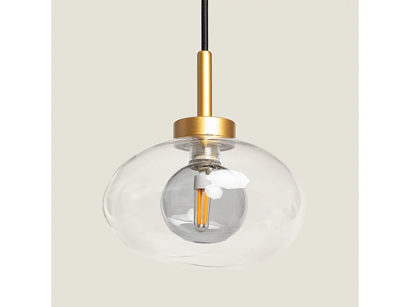 Lampada a Sospensione Alluminio Hassi Grigio