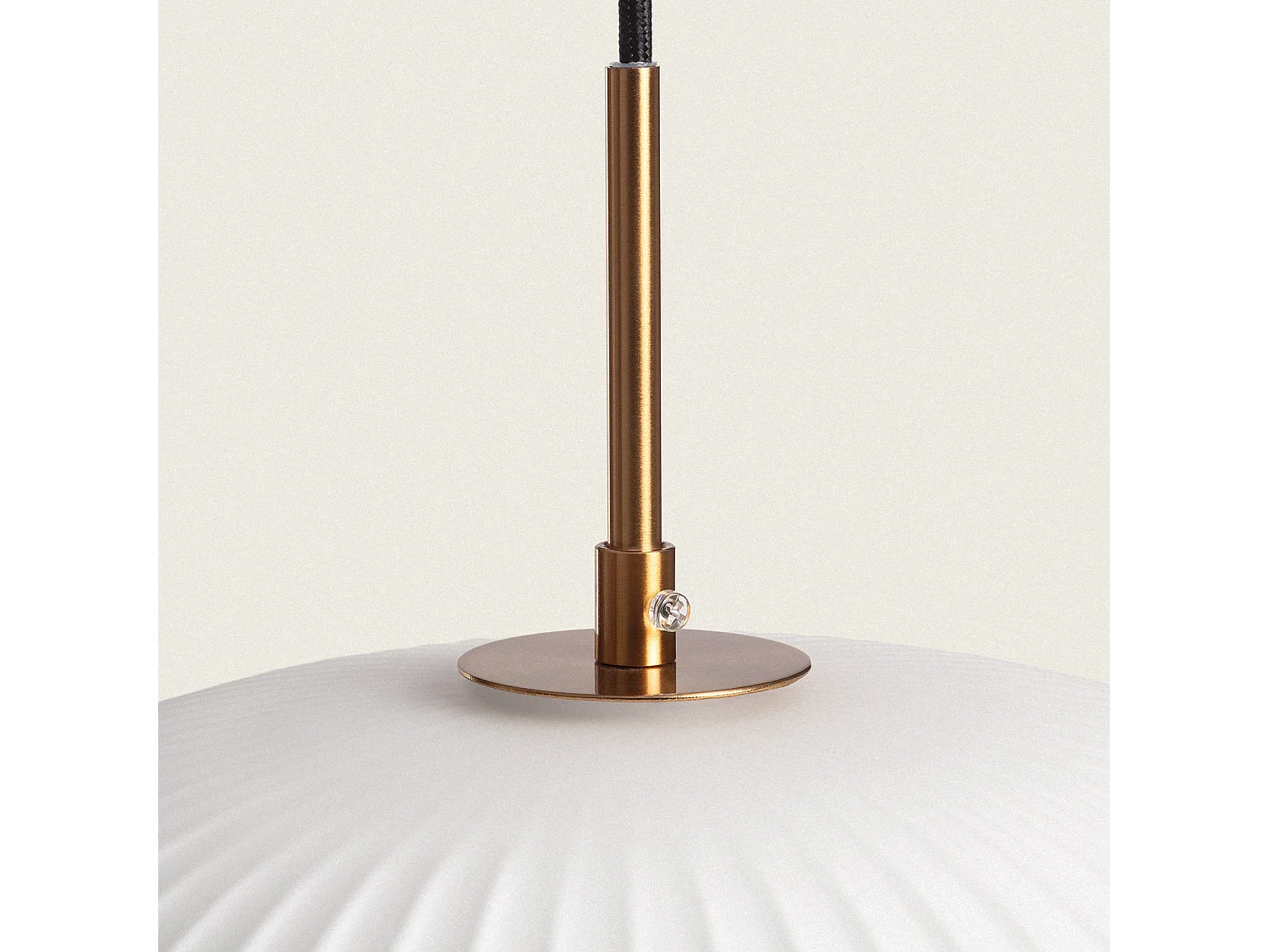 Suspension Métal et Verre Beca Oblade Bronze