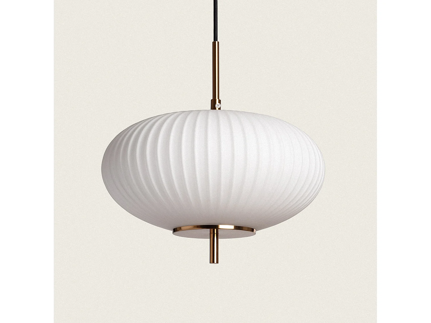 Suspension Métal et Verre Beca Oblade Bronze