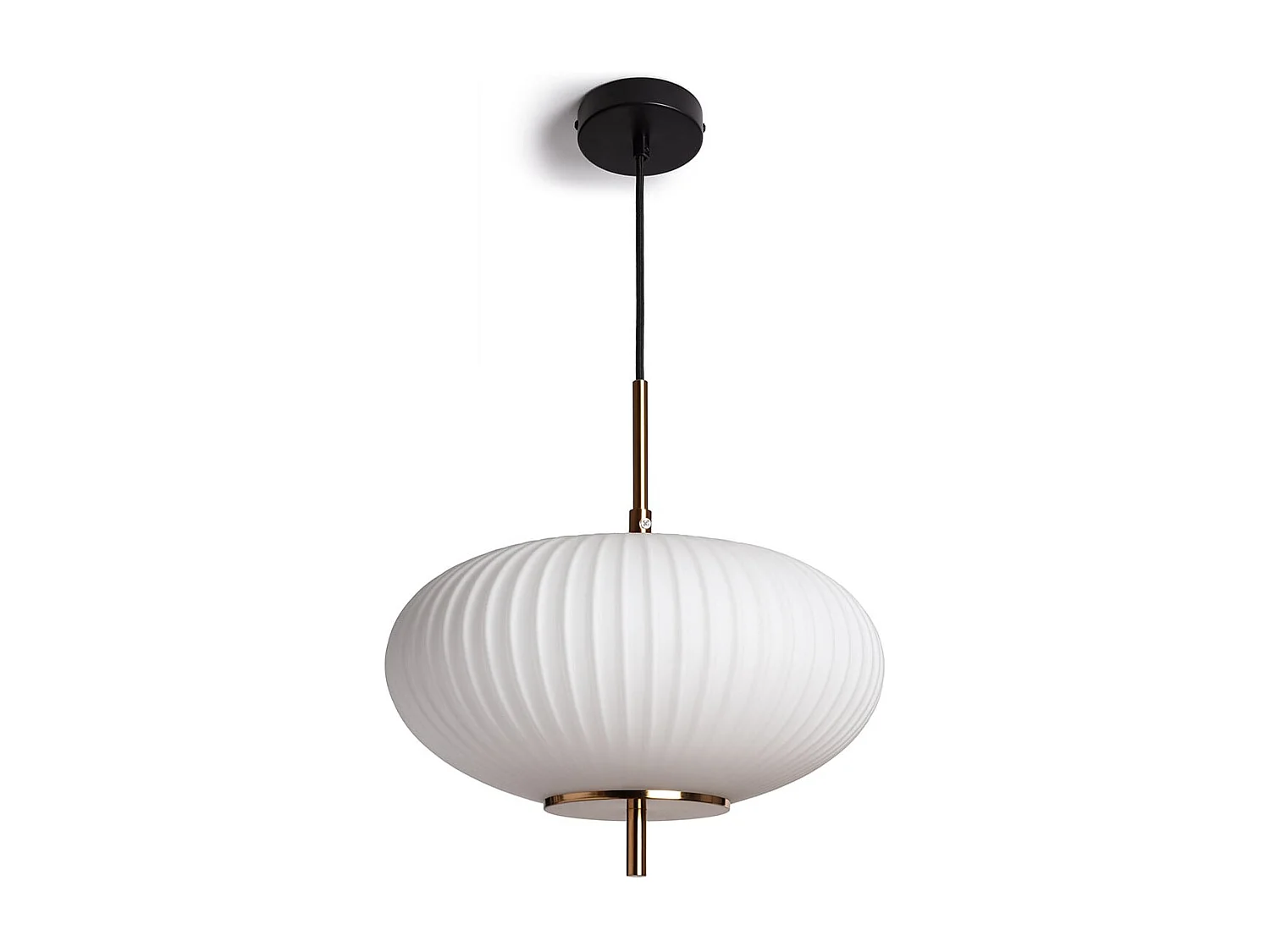 Suspension Métal et Verre Beca Oblade Bronze