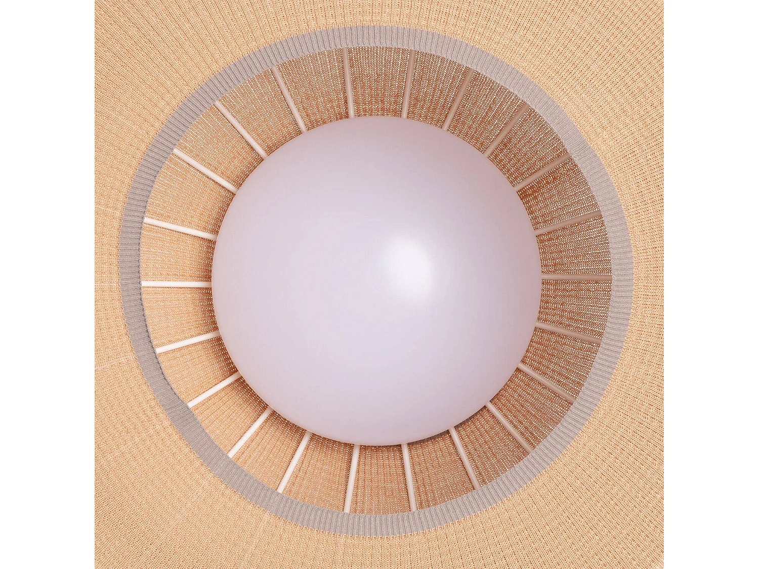 Lámpara Colgante LED 12 W Algodón Patoka Natural