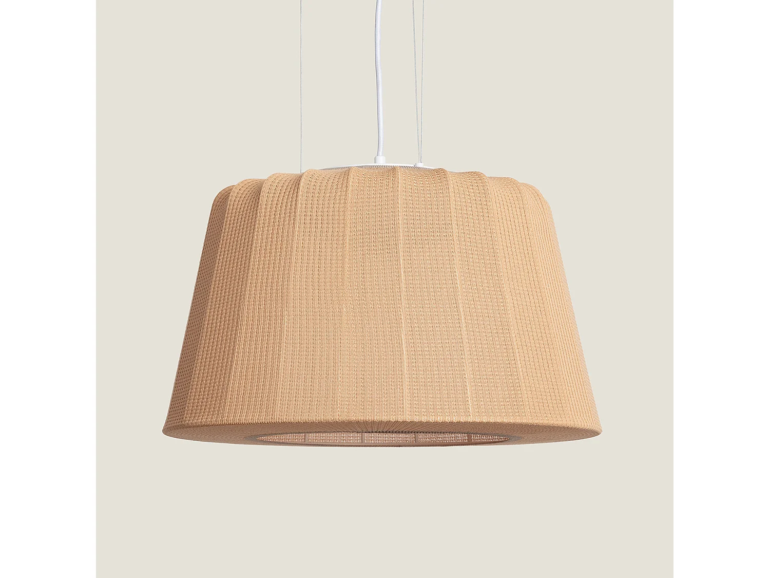 Lampada a sospensione LED 12 W Cotone Patoka Naturale