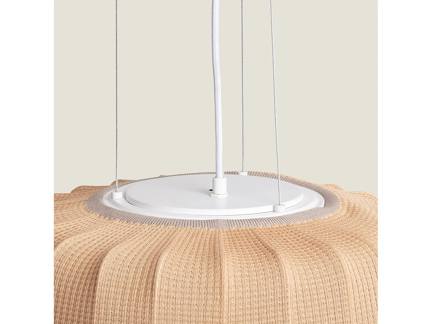 Lampada a sospensione LED 12 W Cotone Patoka Naturale