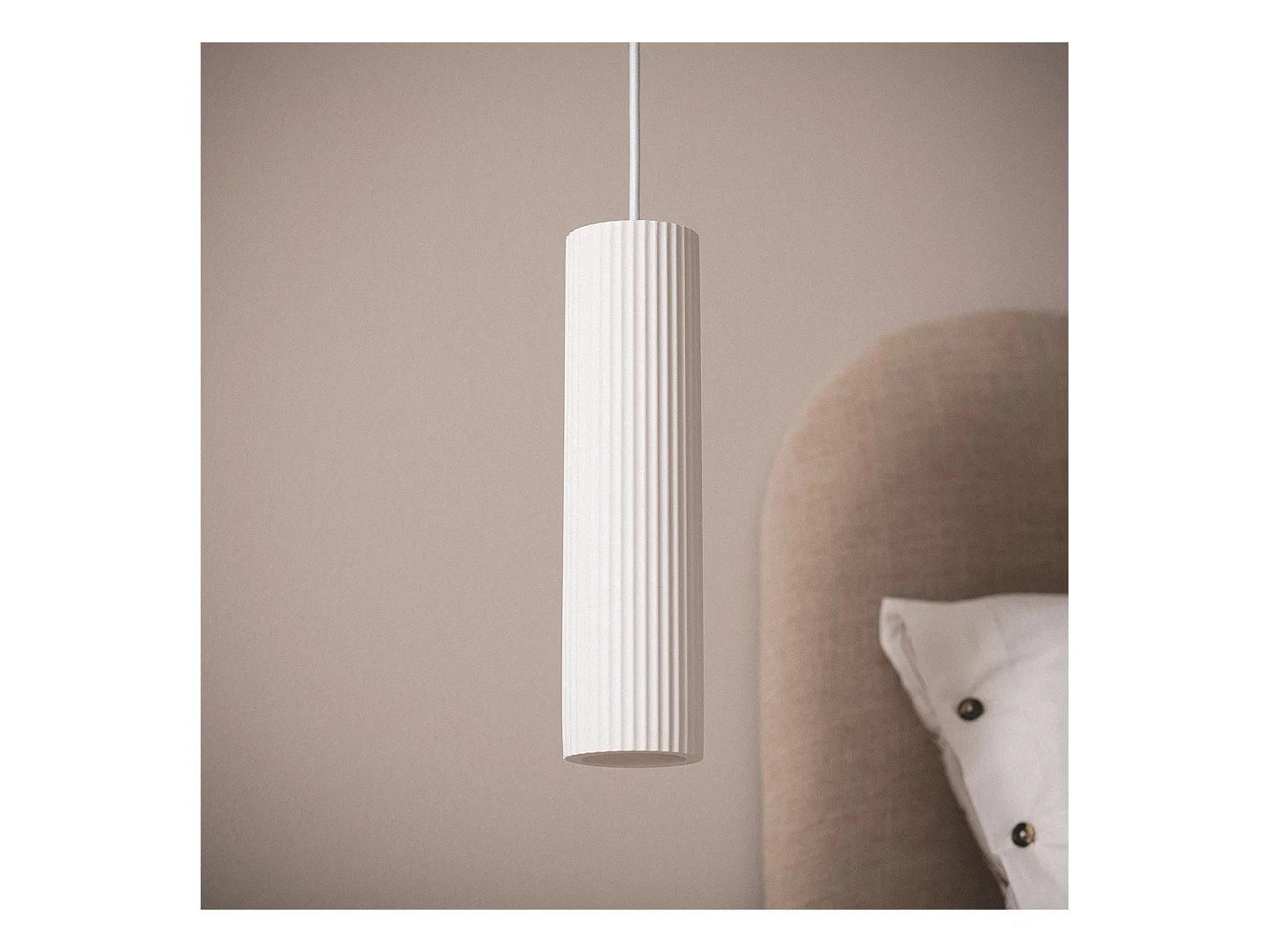 Suspension Plâtre Colum  Blanc