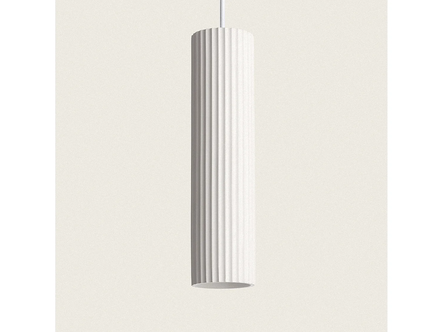 Suspension Plâtre Colum  Blanc