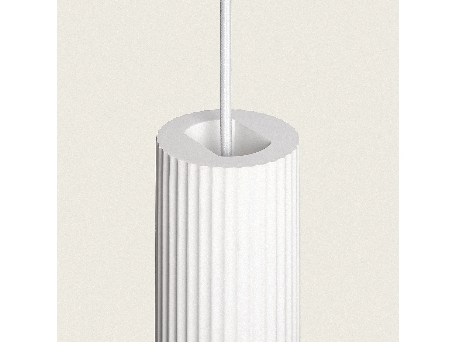 Suspension Plâtre Colum  Blanc