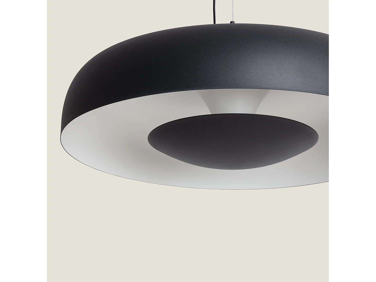 Suspension LED 20W Acier Duval Noir