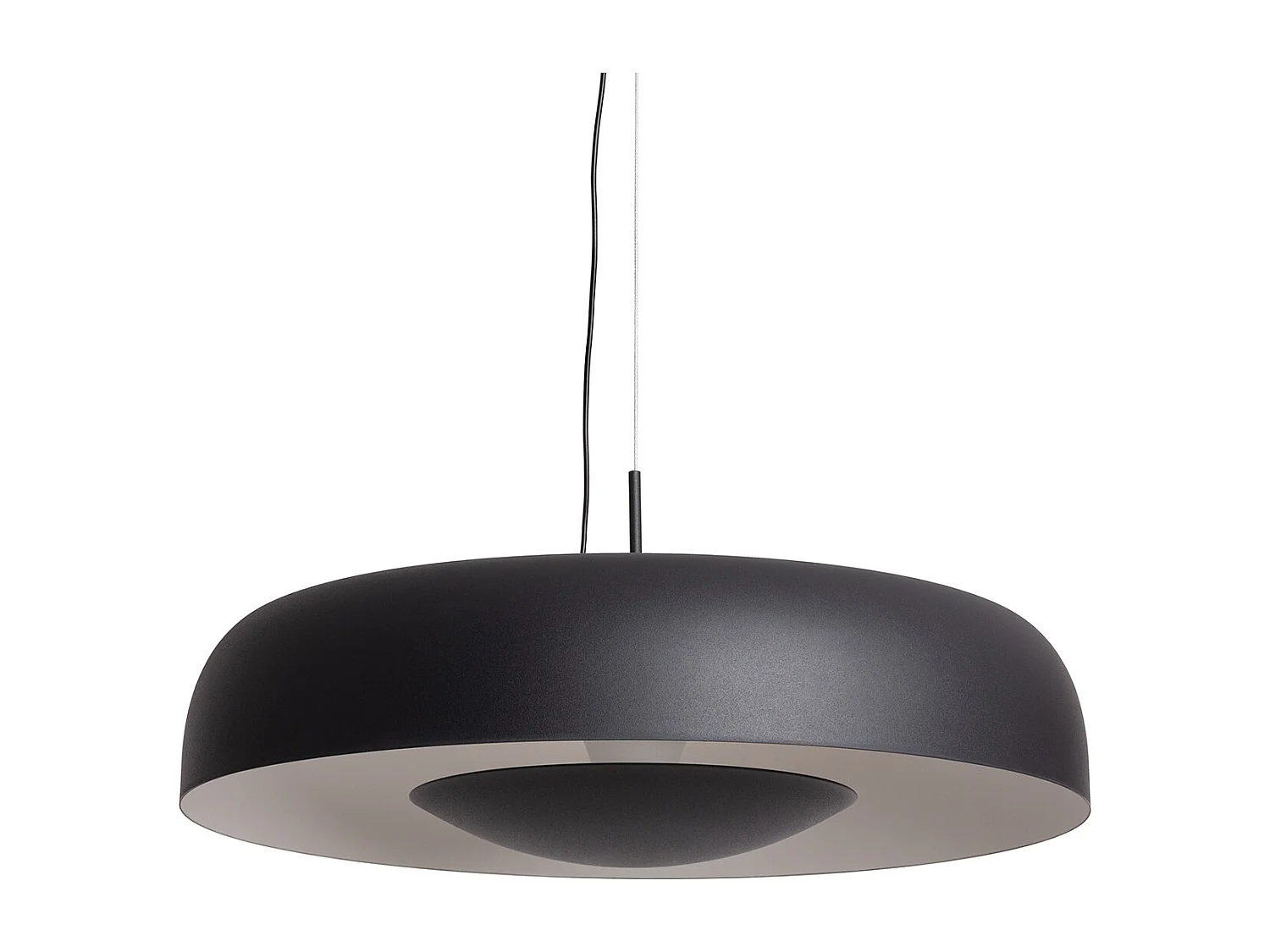 Lampada a Sospensione LED 20W Acciaio Duval Nero