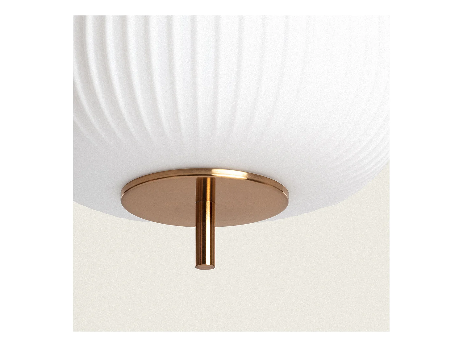 Lampada a Sospensione Metallo e Vetro Beca Bronzo