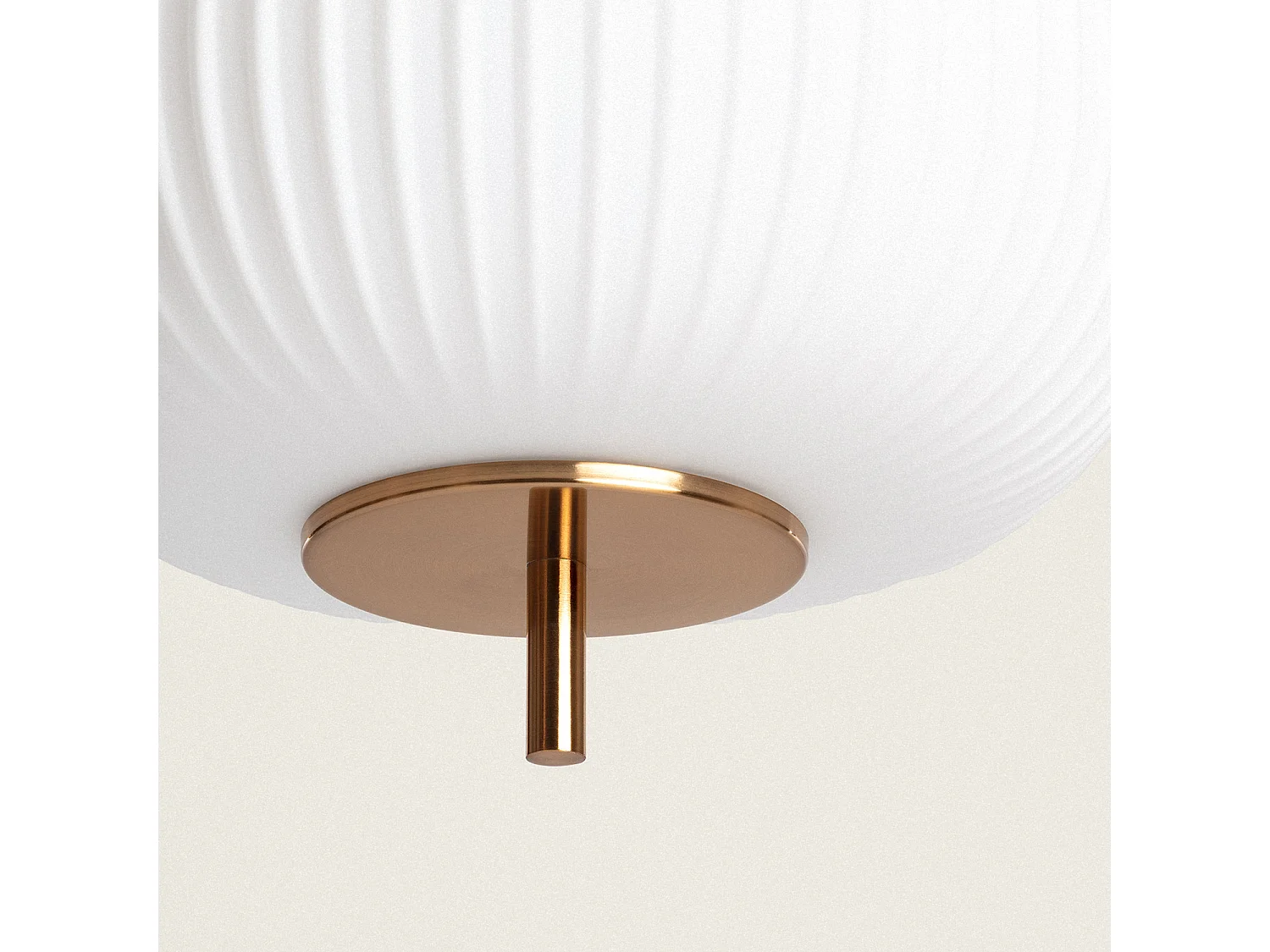 Suspension Métal et Verre Beca Bronze