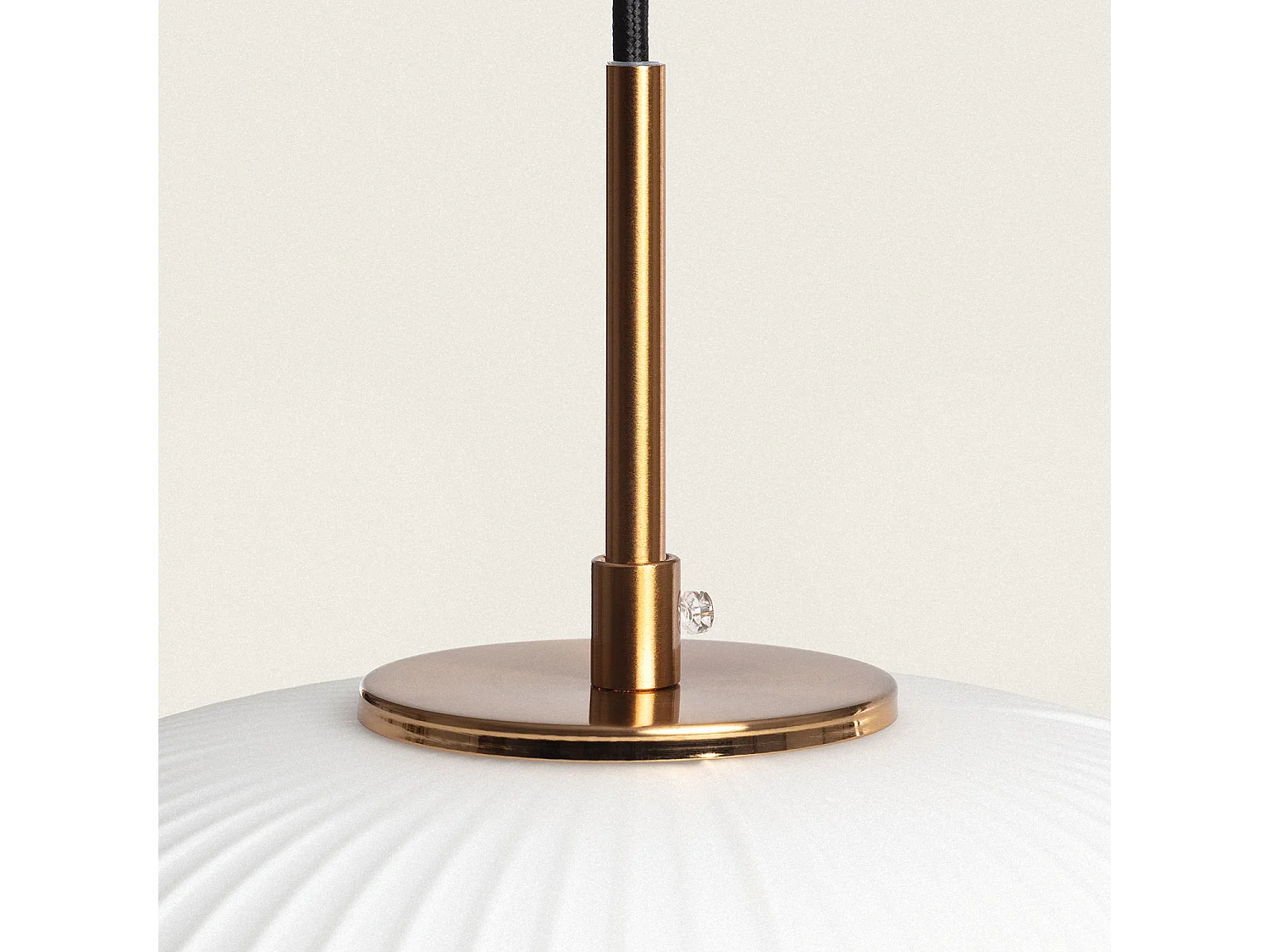 Suspension Métal et Verre Beca Bronze