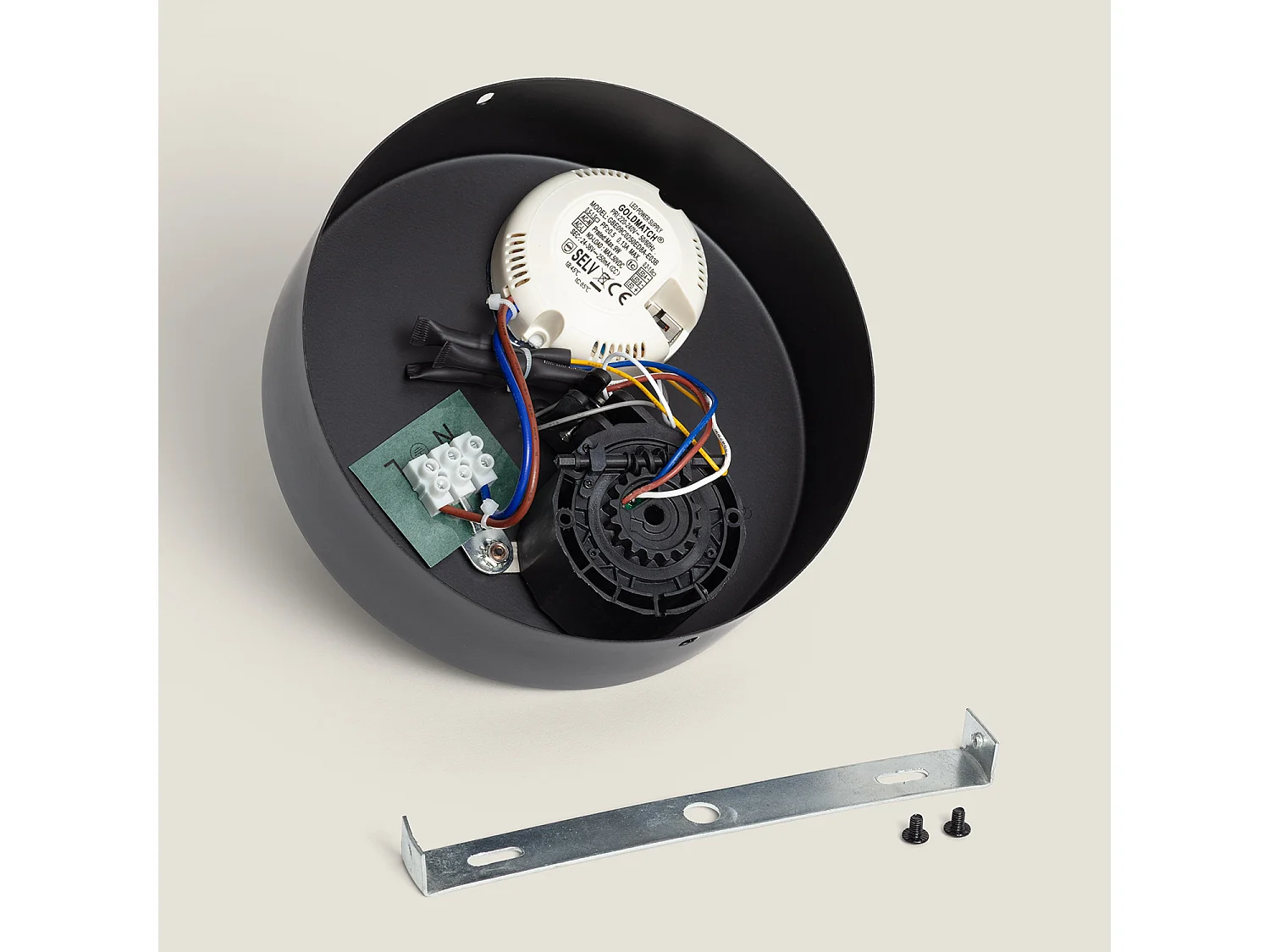 Suspension LED 8W Métal CCT Sélectionnable Shirak Noir