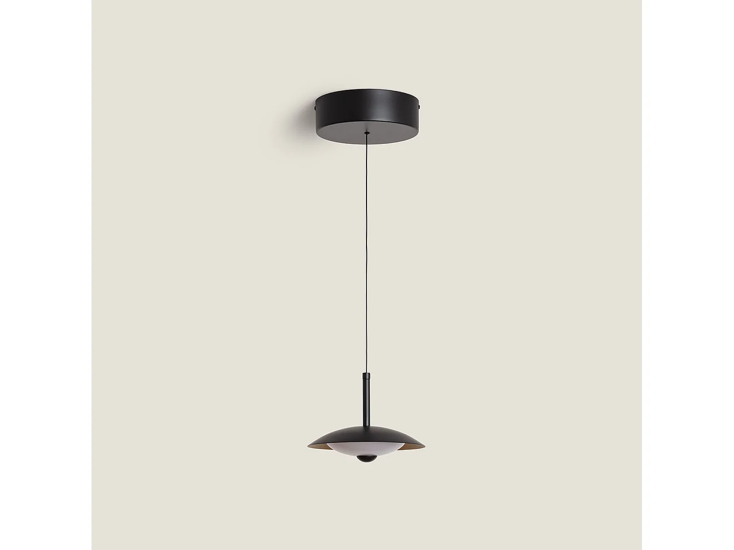Lampada a Sospensione LED 8W Metallo CCT Selezionabile Shirak Nero