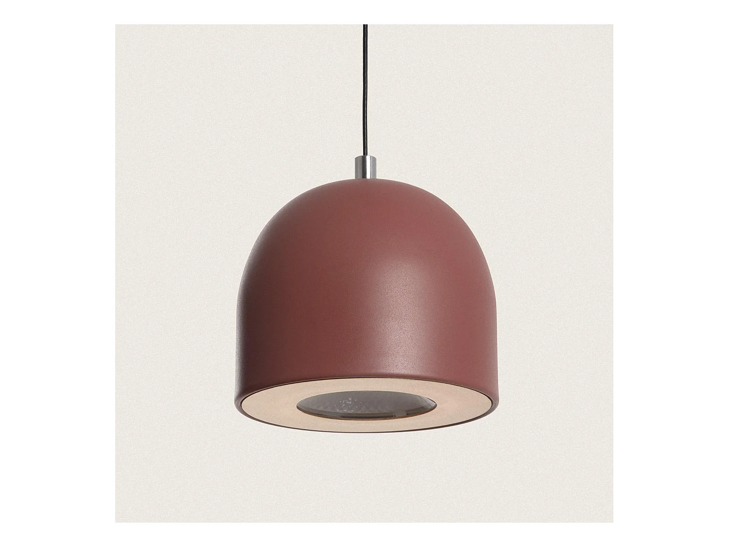 Suspension LED 8W Métal Hauteur Réglable Arya  Noir
