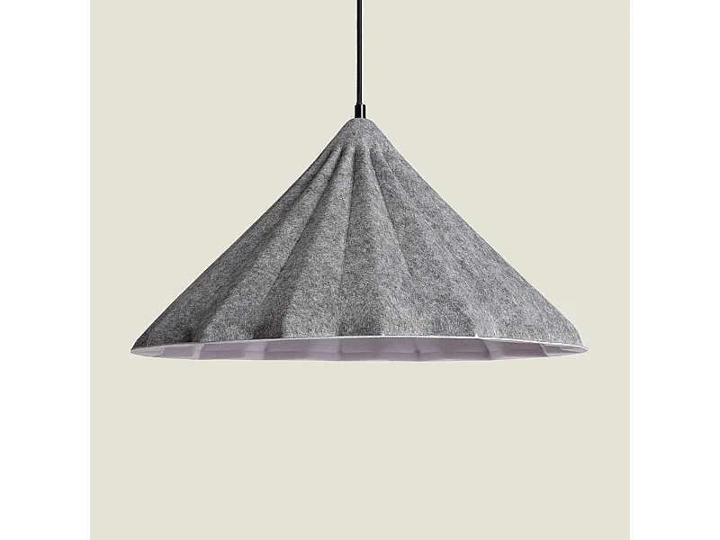 Lampada a Sospensione Feltro Baktya Grigio