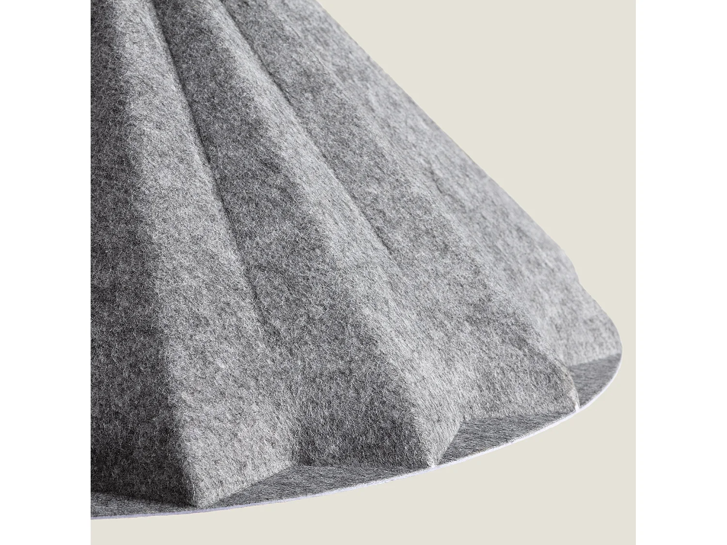 Lámpara Colgante Acústica Fieltro Baktya Gris