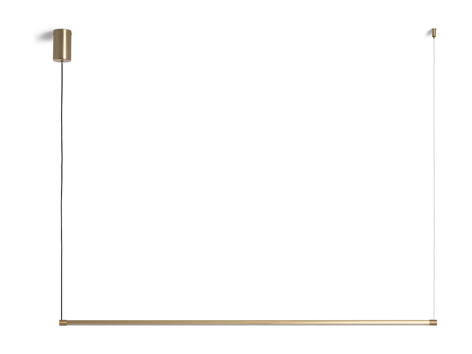 Lampada a Sospensione Lineare a LED 12W in Alluminio SwitchCCT Lislea Oro