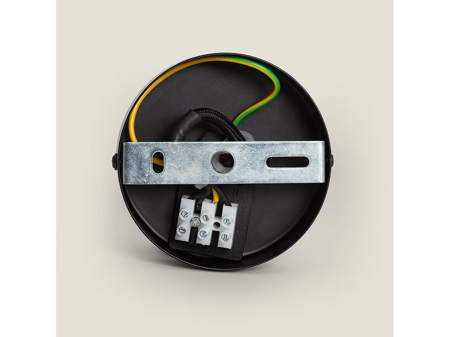 Lámpara Colgante Metal y Cristal Cheryl Ámbar