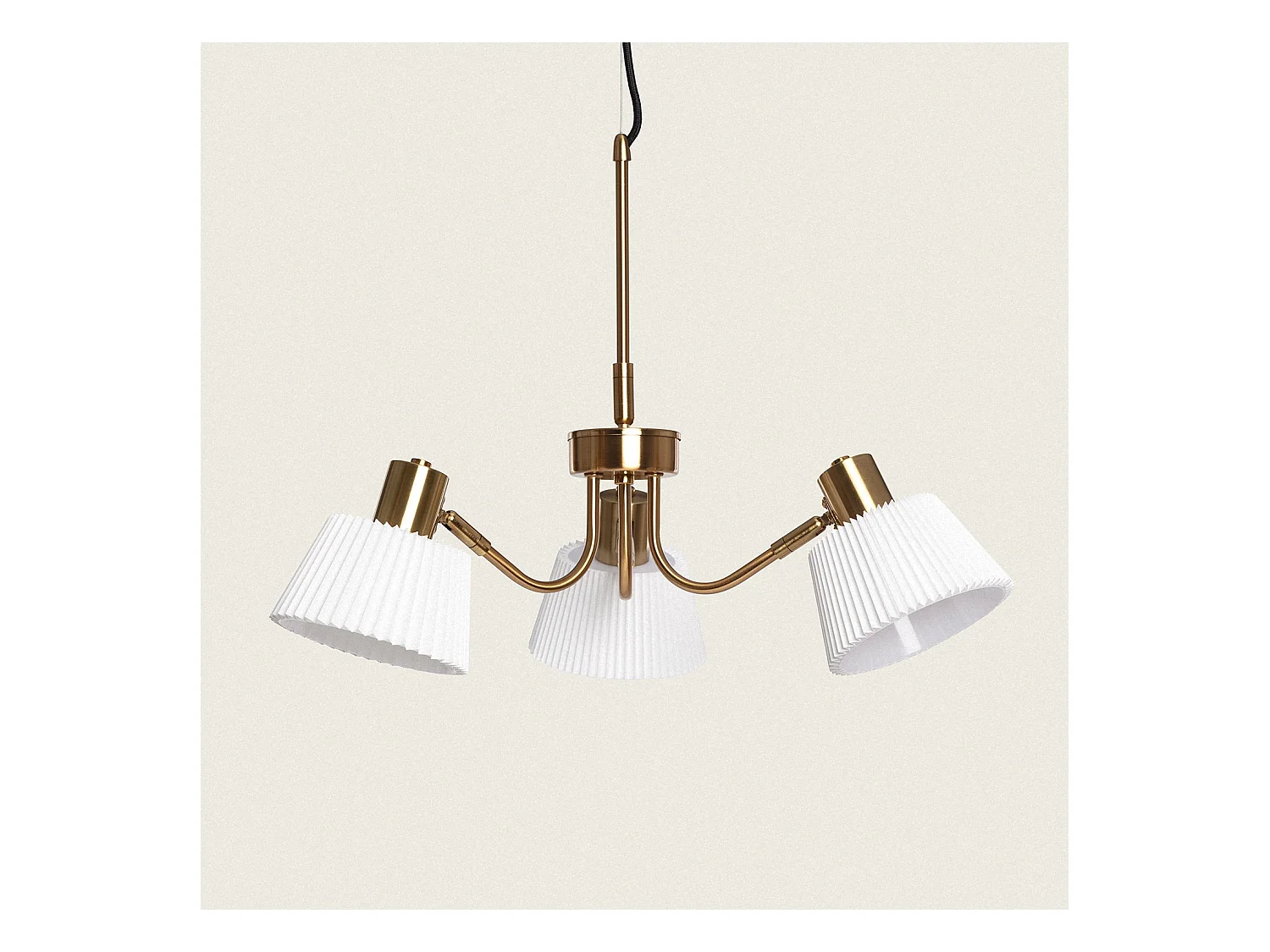 Lampada a Sospensione Metallo Magda 3 Faretti Bianco