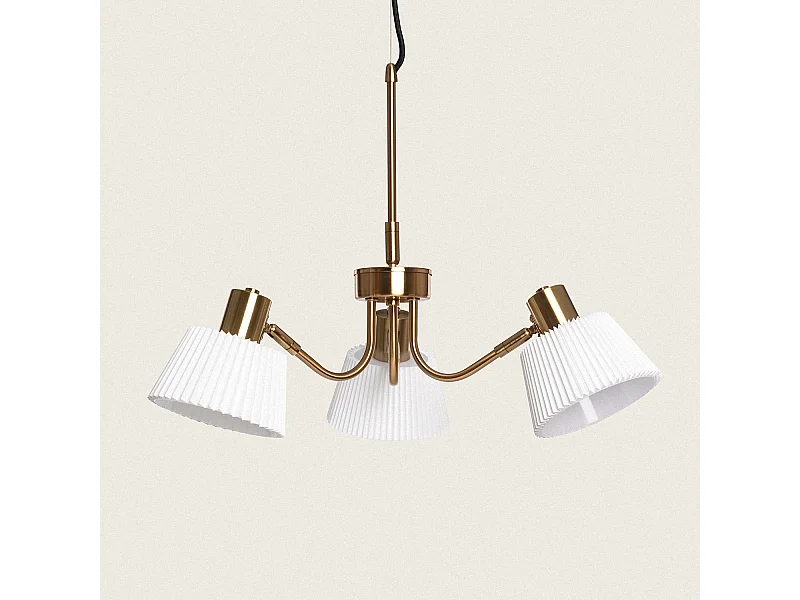 Suspension Métal Magda 3 Spots Blanc