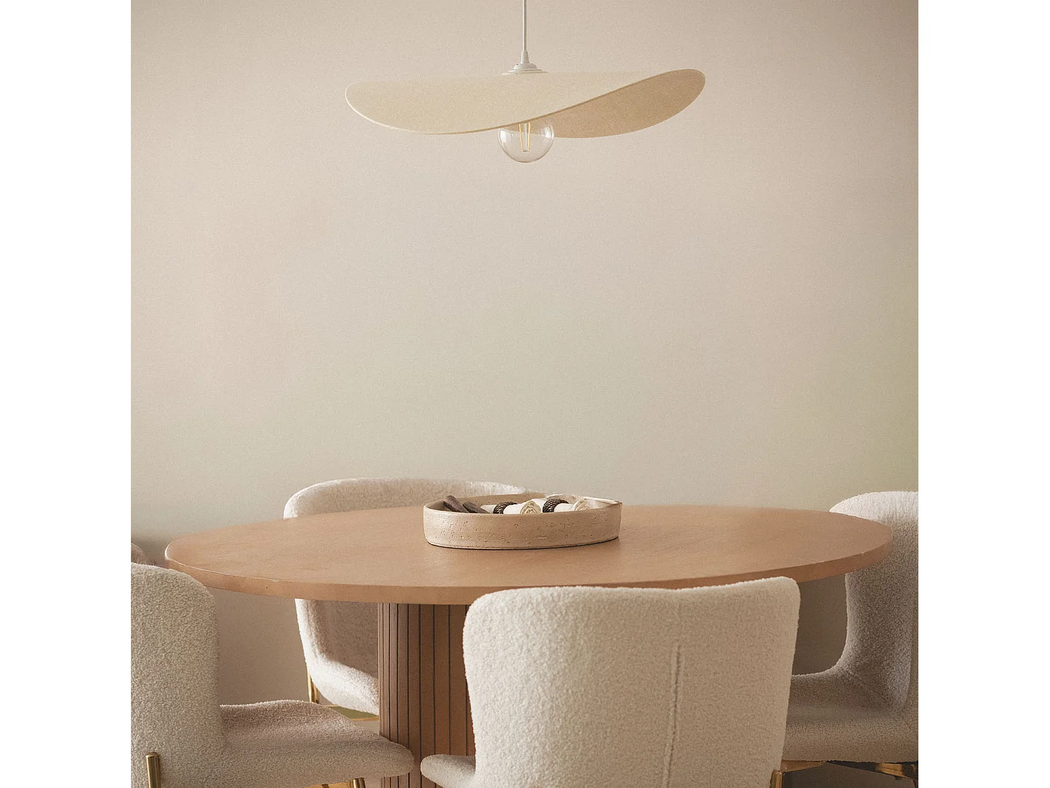 Suspension Feutre Abelia Beige