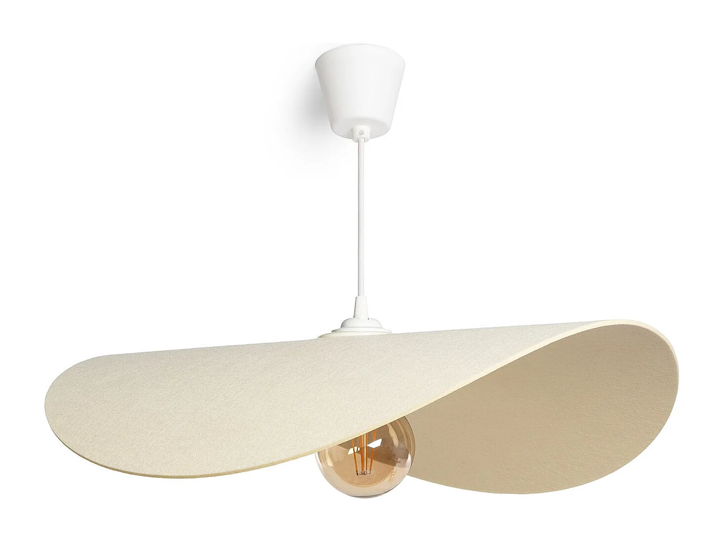 Lámpara Colgante Fieltro Abelia Beige
