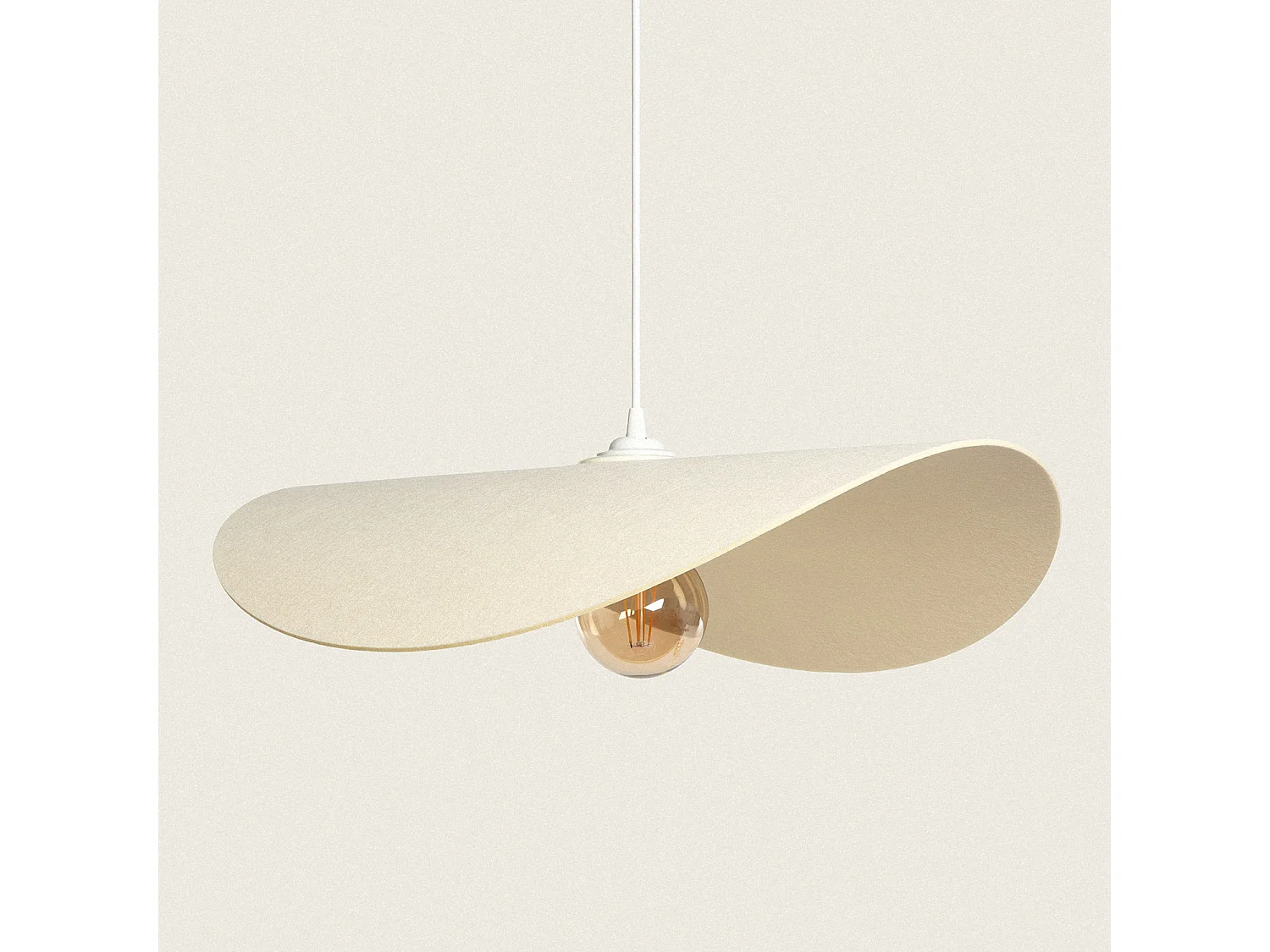 Lámpara Colgante Fieltro Abelia Beige
