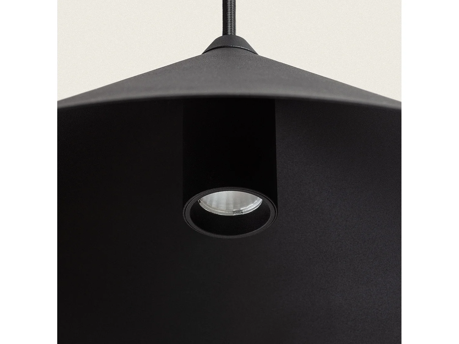 Lampada a Sospensione a LED 8W in Alluminio Elise L Nero
