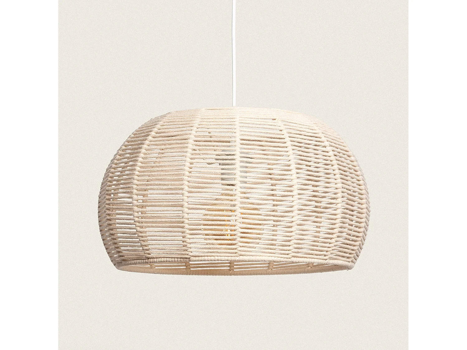 Lampada a Sospensione Corda Gazania Beige