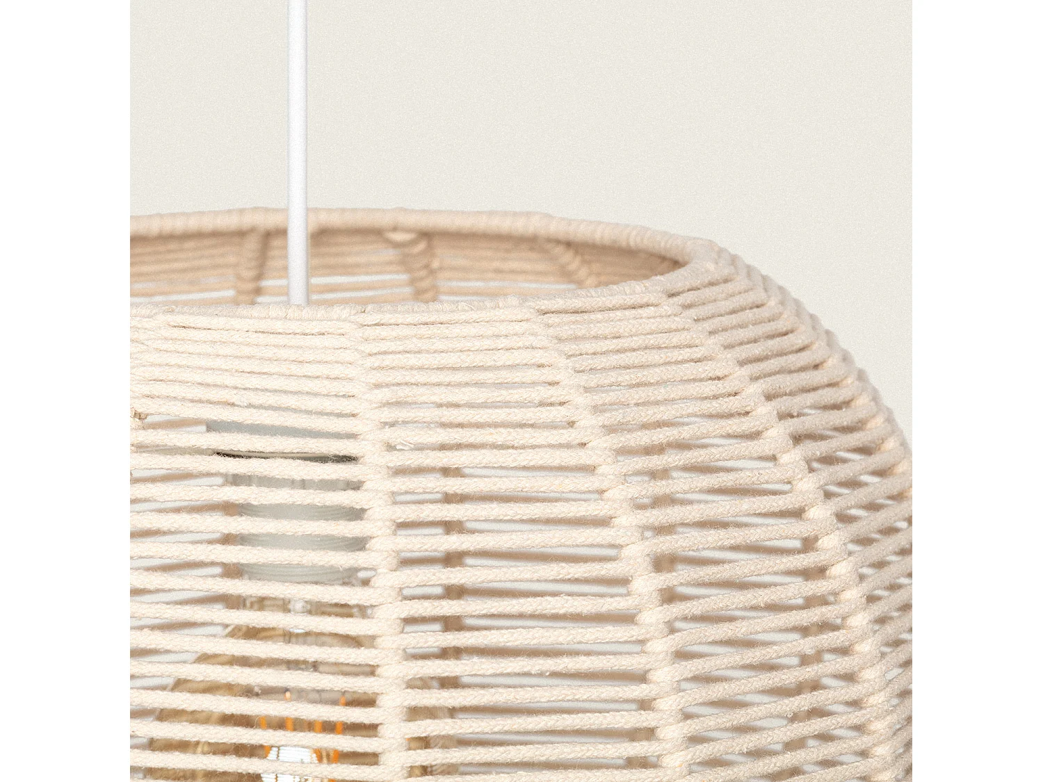 Lampada a Sospensione Corda Gazania Beige