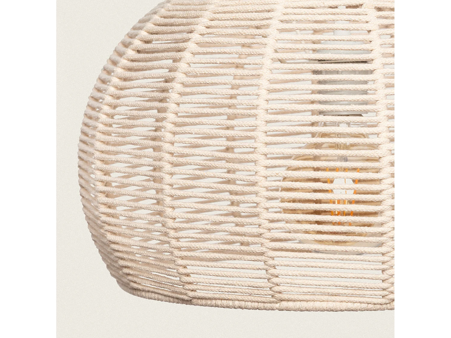 Lampada a Sospensione Corda Gazania Beige