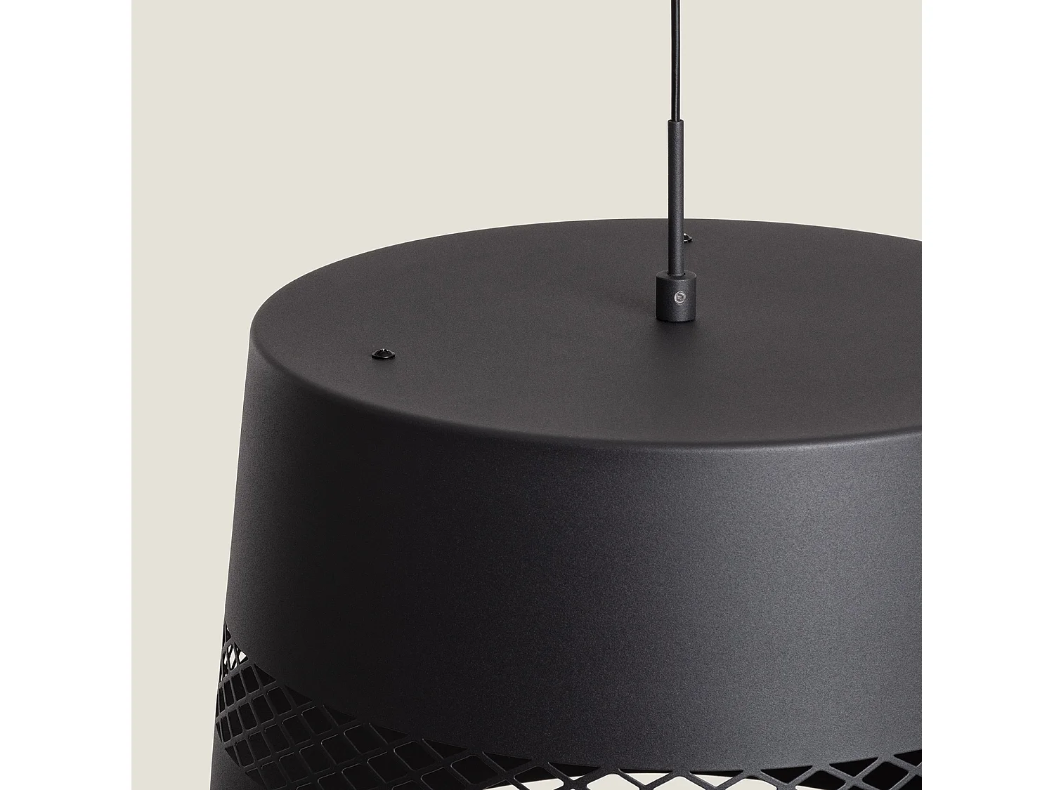 Suspension LED 28W Métal Aziberte Noir mat